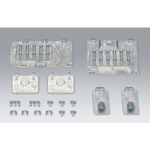 Panzer IV - Metal hatches, complete kit  (6 pcs)