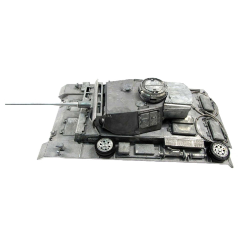 Panzer III - full metal upper hull with servo recoil unit and servo elevation unit