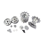 Challenger 2 - sprockets and idler wheels with ball bearings, kit made of metal