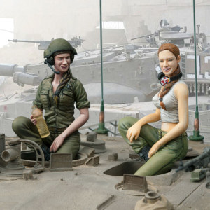 SOL - 1/16 IDF Merkava female tank crew 1 + 2