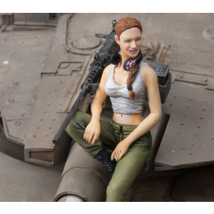 SOL - 1/16 IDF Merkava figurine féminine pour char...