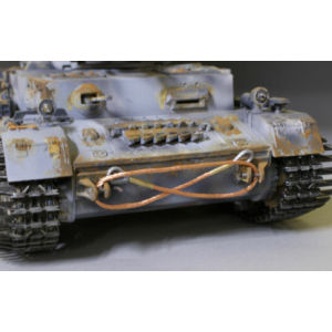 Panzer III/IV - Kupferseile inkl. Endstücke, 2 Stück á 37 cm