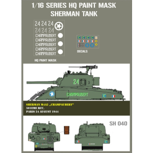 Sherman M4A2 "Champaubert" 501eme RCC  Paris,...