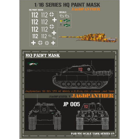 Jagdpanther SdKfz 173 of 654th sHPzJgAbt. France, end 1944, 1/16