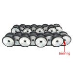 Tiger I - ball bearing metal road wheels with Dunlop rubber band, early version