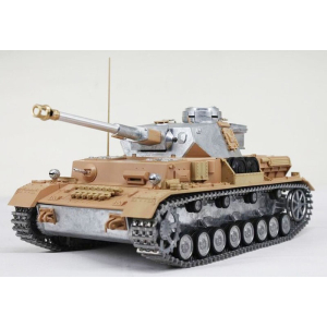 Metall Edition: 2.4 GHz V3 PANZER IV F2/G AIRBRUSH + Rohrrückzug/IR + Metallwanne + HQ Metallketten/Räder + 360°-Turm + Holzkiste
