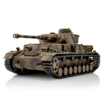 Metal Edition:Taigen V2  360° 2.4 GHz PANZER IV F2/g AIRBRUSH +  recoil unit + metal hull/turret + HQ metal tracks/wheels + wooden box