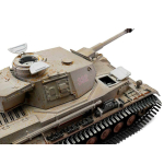 Metall Edition: 2.4 GHz V2 (neue Platine) PANZER IV F2/G  AIRBRUSH + Rohrrückzug/IR + Metallwanne + HQ WINTER Metallketten/Räder + 360°-Turm + Holzkiste