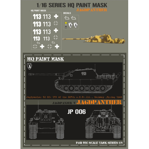Jagdpanther SdKfz 173 der 507th sHPzAbt., Deutschland, Frühjahr 1945, 1/16