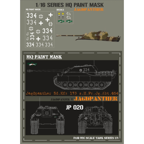 Jagdpanther SdKfz 173 sHPzAbt. 654, 1/16