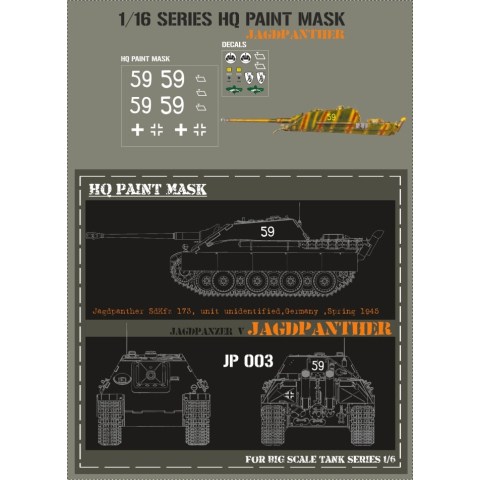 Jagdpanther SdKfz 173, Einheit unbekannt, Deutschland, Frühjahr 1945, 1/16