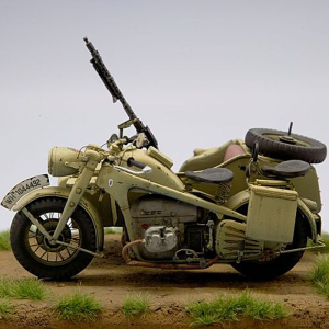 SOL - 1/16 Zündapp KS 750 with sidecar, model kit