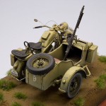 SOL - 1/16 Zündapp KS 750 with sidecar, model kit