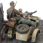 SOL - 1/16 Zündapp KS 750 mit Seitenwagen, Bausatz inkl. 2 Figuren