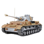 Panzer IV - Ober- und Unterwanne sowie Turm aus Metall + Taigen Rohrrückzug und Blitz + 360°-Turmsystem + IR, viele Metallteile