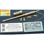 ABER - Mündungslauf US Cal. 50 (12,7 mm) Browning M2 HB aus Metall in 1/16