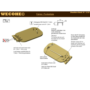 Panther G 1:16 - Fine Line, driver radio operator hatch WECOHE