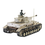 Metal edition: 360° PANZER IV F2/G AIRBRUSH +  recoil unit + metal hull / turret + HQ WINTER metal tracks/wheels without electronic