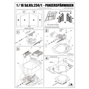 " 2 cm FLAK" - upgrade kit for PUMA Sd.Kfz.234/1