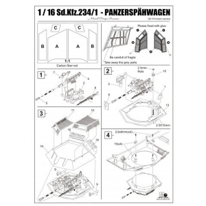 " 2 cm FLAK - upgrade kit pour PUMA Sd.Kfz.234/1