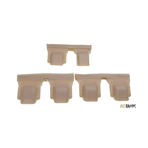KV-1/KV-2 - Couvercles de mirroirs à angles, rivé, 6 pcs en PU