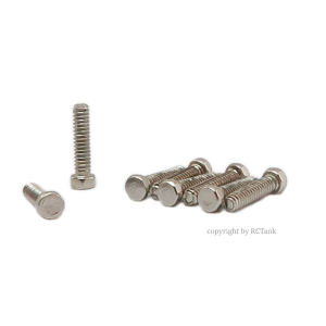 Schrauben M1.2 x 5  mm aus Stahl, 20 Stück