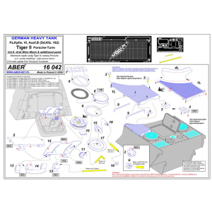 ABER - Panzer VI, Ausf. B, anti mine mesh &...