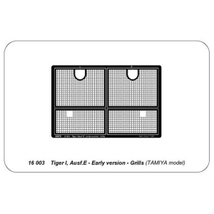 ABER - Tiger I, Ausf. E, grilles, early version