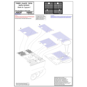 ABER - Tiger I, Ausf. E, grilles, early version