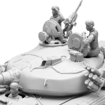 SOL - 1/16 UdSSR weibliche Panzerbesatzung, 3 Figuren