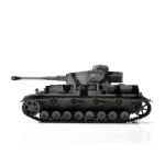 Metall Edition: 2.4 GHz V2 (neue Platine) PANZER IV F2/G  AIRBRUSH + Rohrrückzug/IR + Metallwanne + HQ WINTER Metallketten/Räder + 360°-Turm + Holzkiste