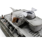 Metal edition: 360° 2.4 GHzV3  (new board) PANZER IV F2/G AIRBRUSH +  recoil unit + metal hull / turret + HQ metal tracks/wheels + wooden box