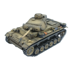 Metal edition: 360° 2.4 GHz PANZER III "L" AIRBRUSH +  recoil unit + metal hull / turret + HQ metal tracks/wheels