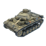 Metall Edition: 2.4 GHz PANZER III " L"  AIRBRUSH + Rohrrückzug/IR + Metallwanne + HQ Metallketten/Räder + 360°-Turm