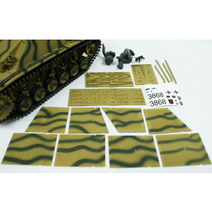 Taigen StuG III mit Schürzen, Version Tarn in der Metall-Edition 1:16 mit BB-Einheit und V3 Platine