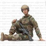 SOL - 1/16 U.S.Army female tank gunner