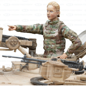 SOL - 1/16 U.S.Army Figurine féminine commandant de char