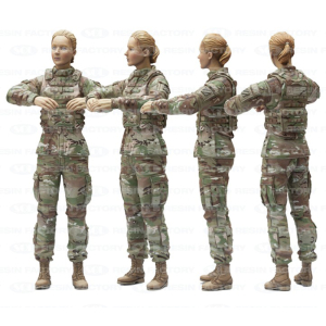 SOL - 1/16 U.S.Army Figurine féminine commandant de char