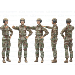 SOL - 1/16 U.S.Army Figurine féminine commandant de char