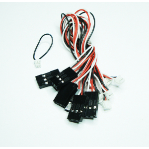 Taigen V2/V3 servo cable 6pcs. + Binding cable