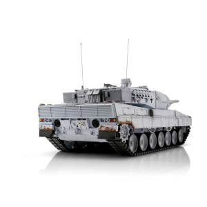 Metalledition V3 LEOPARD 2A6 BB 1:16 - 2.4 GHz mit Metallwanne/Turm + Metallketten + Antriebs-/Leiträder aus Metall + Metalllaufrollen + Stahlgetriebe