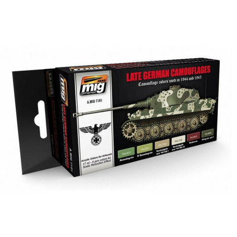 Painting kit German colors late war, content 102 ml