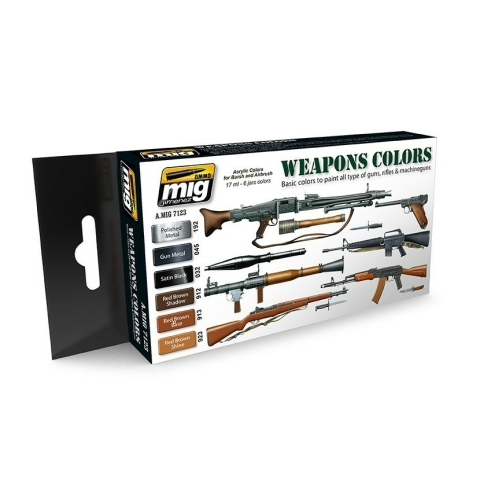 Farbenset Waffen, Inhalt102 ml