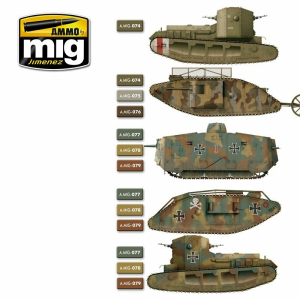 Painting kit French tanks colors, content 102 ml