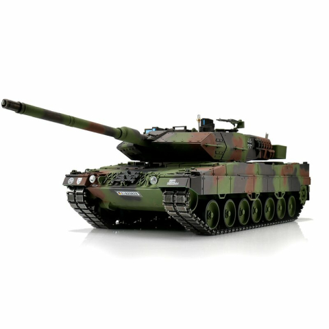 Metal edition V3 LEOPARD 2A6 Recoil unit + IR 1:16 - 2.4 GHz with full metal lower hull and turret + 4.1 steel gearboxes + metal tracks + metal sprocket/Idler wheels + metal road wheels