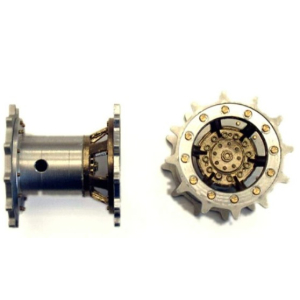 Leopard 1 - Track ring for drive sprocket, 4 parts, HQ made of aluminum in 1:16