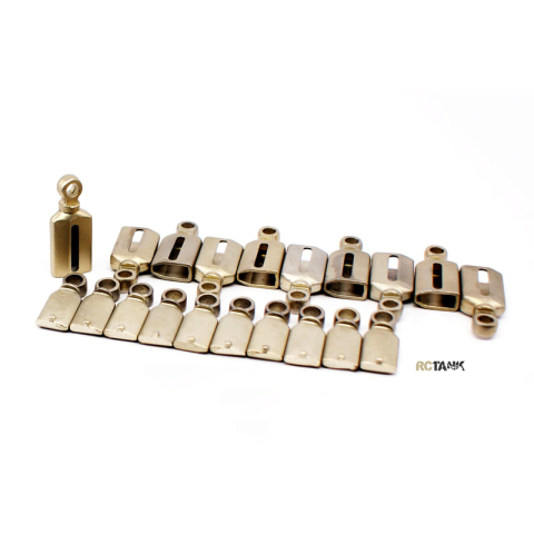 Leopard 1 - Shock absorber, HQ set made of nickel silver in 1:16