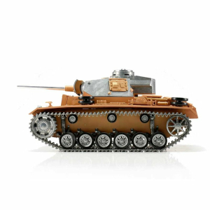 Edition métal: 360° 2.4 GHz V3 (nouvelle platine) PANZER III "L" unitée de tir BB + chassis / tourelle métal + chenilles métal + canon métal + roues métal