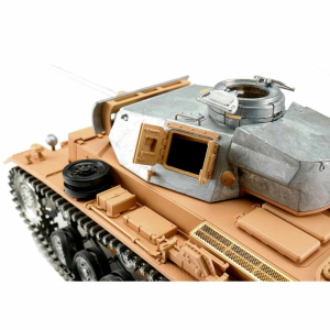 Metal edition: 360° 2.4 GHz V3 (new board) PANZER III "L"+  recoil unit + metal hull / turret + HQ metal tracks/wheels