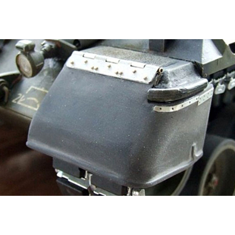 Leopard 1 - Front apron, made of rubber with etch kit, HQ kit in 1:16